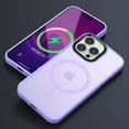 thumbnail image 1 of Shockproof Matte Transparent Phone Case For iPhone 16 13 11 12 14 15 Pro Max Plus For Magsafe Magnetic Wireless Charging Cover Purple For iphone11Pro Max, 1 of 6
