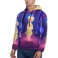 thumbnail image 4 of Saiise inside out 2 Men's Graphic Print Long Sleeve Drawstring Hoodie Pullover Sweatshirt-Large, 4 of 6
