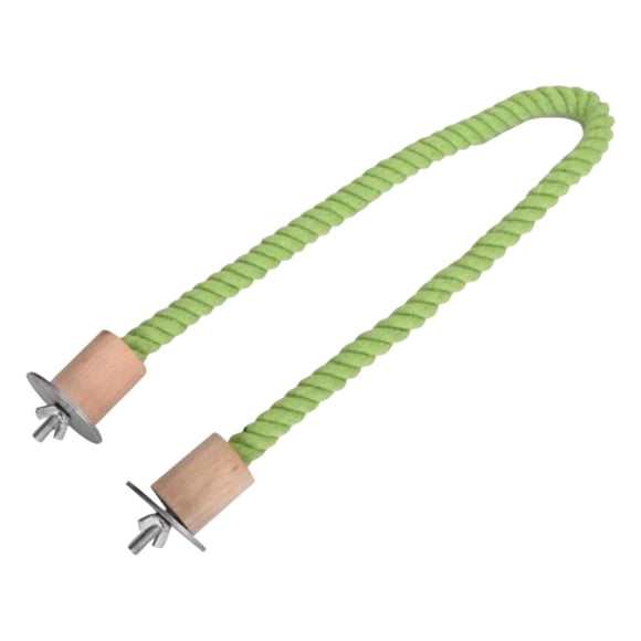 Perchoir de Corde Perroquet d'Entraînement Branche de Repos Perchoirs de Jeu Cage Durable Exercice Debout pour Perruches Cockatiels 80cm