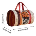 thumbnail image 3 of Bookk Hippie Van Quilted Duffel Stylish Basketball Sports Quilted Duffel For Gym Travel Graphic Duffel Travel Function Gym Sports Duffel For Travel And Training Lightweight Portable Gym, 3 of 4