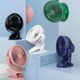 thumbnail image 2 of Ventilador para computadora portátil, ventilador pequeño, ventilador de escritorio silencioso y ventilador con clip rosa Sincero Electrónica, 2 of 2