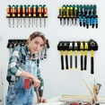 thumbnail image 3 of Wall-Mounted Tool Organizer Set – Heavy-Duty Galvanized Steel Screwdriver, Pliers, Hammer & Wrench Holders – Rustproof Workshop/Garage Storage for Hand Tools (Black), 3 of 10