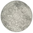 thumbnail image 3 of SAFAVIEH Round Rug 5'3" - Evoke Collection - Traditional Design, Grey & Ivory, Non-Shedding & Easy Cleaning, Ideal for Living Room, Bedroom, Dining Space, 3 of 12
