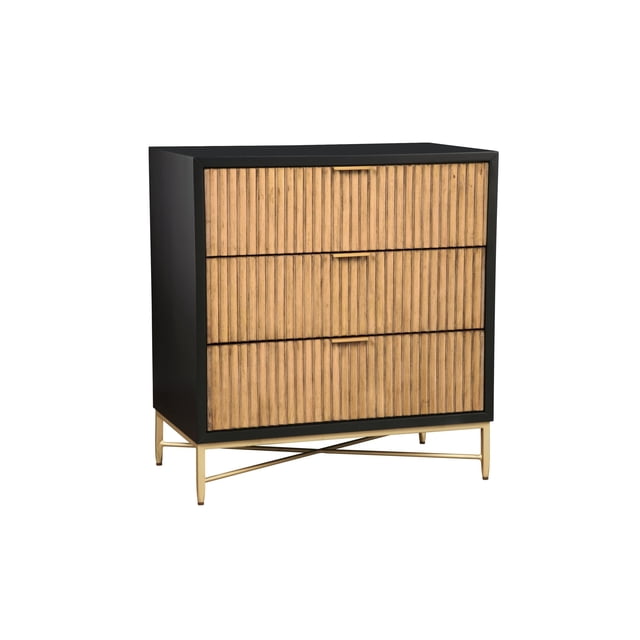 Origins by Alpine Larsen 3 Drawer Small Chest in Black