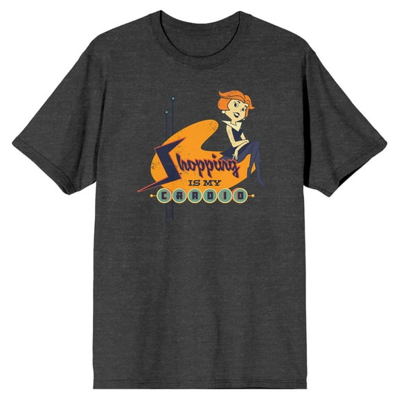 Jetsons Shopping Is My Cardio Jane Jetson Men's Charcoal Heather T-shirt
