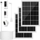 thumbnail image 1 of Panel Solar iTODOS 7W Paquete de 3 con Adaptador USB-C Impermeable, 1 of 8