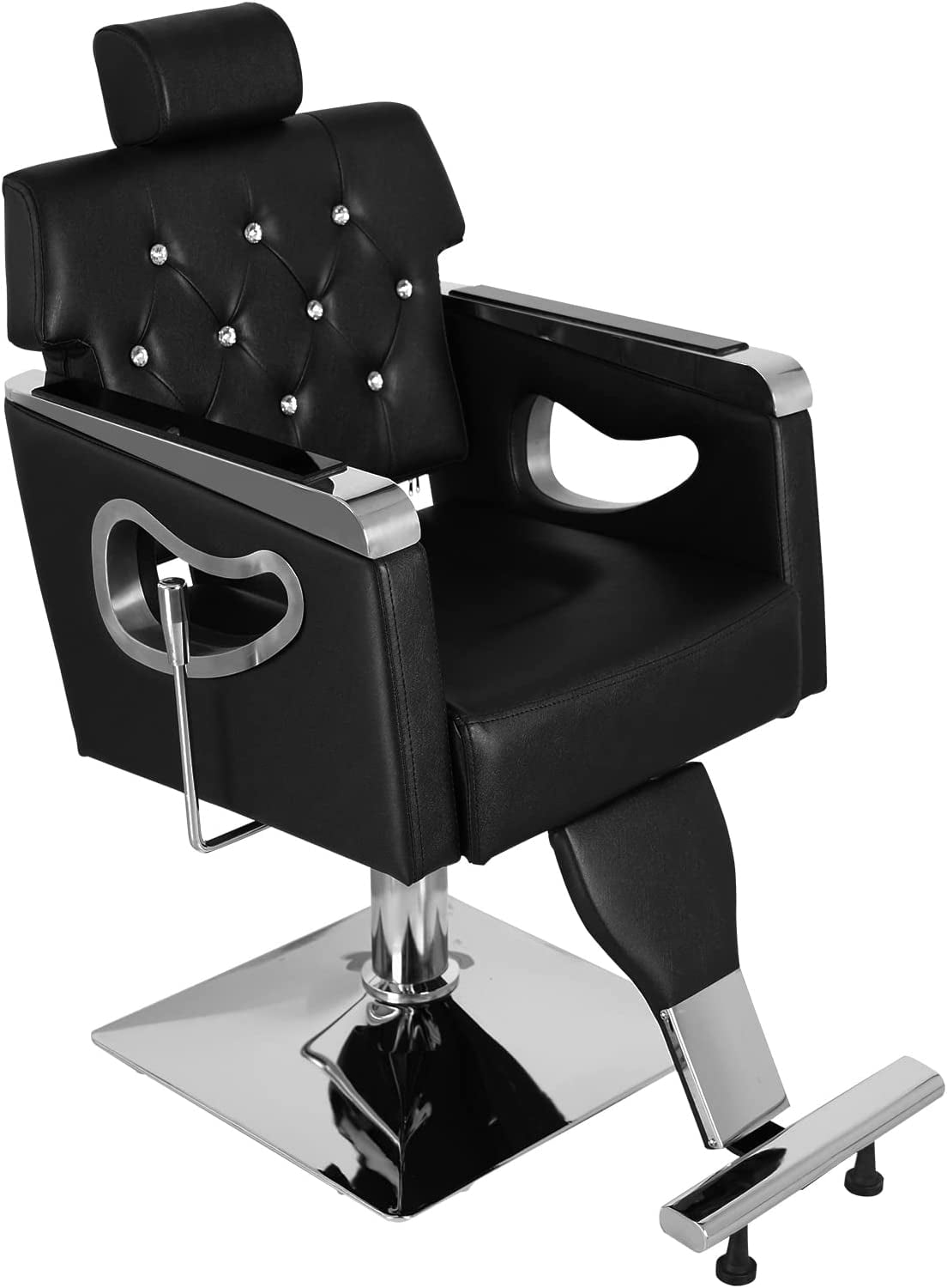 OmySalon Reclining Salon Chair Heavy Duty, Vintage Styling Chair for