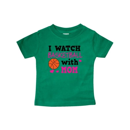

Inktastic I Watch Basketball with Mom Gift Baby Boy or Baby Girl T-Shirt