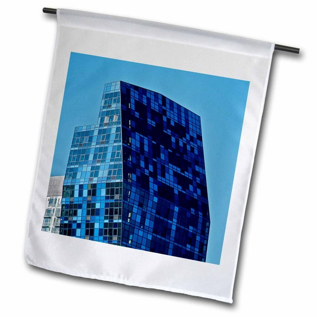 3dRose New York City, Condominium building, Lower East Side - US33 SPE0050 - Susan Pease - Garden Flag, 12 by 18-inch