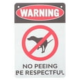 thumbnail image 1 of Señal de advertencia de no orinar para perros, señal de jardín, señal de advertencia para perros, por favor sea respetuoso, 1 of 3
