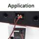 thumbnail image 5 of Conector Banana a Cable de Altavoz RCA, Cable de Altavoz RCA Macho a Conectores Banana (2Banana) 4N OFC HiFi Cable de Altavoz 2M, 5 of 5