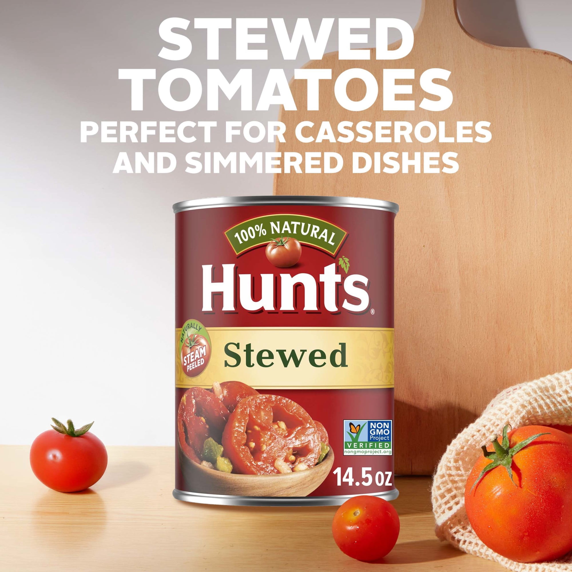 (12 pack) Hunt’s Stewed Tomatoes, Perfect for Chili & Soups, 14.5 oz. Can