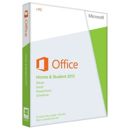Microsoft Office Home and Student 2013 - Box pack - 1 PC - non-commercial - 32/64-bit, medialess - Win - English - North America