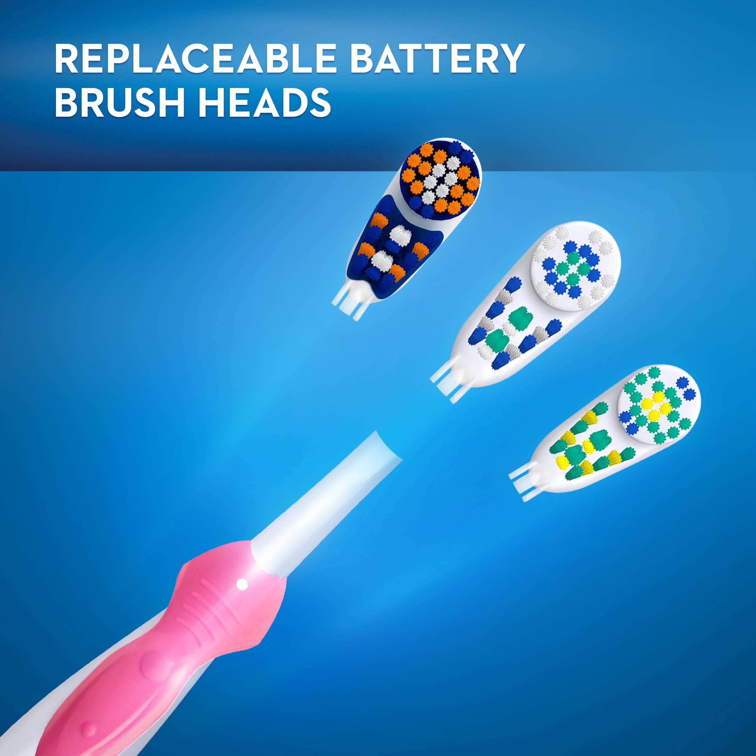 electric toothbrush with replaceable battery