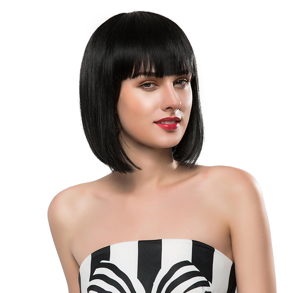 synthetic wigs for black hair