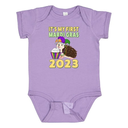 

Inktastic It s My First Mardi Gras 2023 Gift Baby Boy or Baby Girl Bodysuit