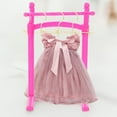 Doll Hanger Dress Hanging Racks Mini House Hangers Clothes Metal Toy