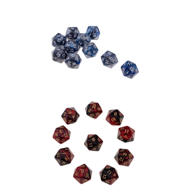 20 Pieces Polyhedral Sets D20 20 Sided Set for Role Playing