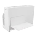 thumbnail image 4 of Portacuchillos multifuncional, tabla de cortar, tenedores, palillos, organizador con estante de almacenamiento magnético y bandeja de drenaje para encimera de pared de cocina, color blanco, 4 of 14