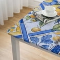 thumbnail image 5 of HAOXIT  Rectangle Printed Fabric Tablecloth, Elastic Fitted Table Cloth for Square Table, Washable Polyester Table Cover for Outdoor, Picnic, Camping and Indoor 36*36, 5 of 8