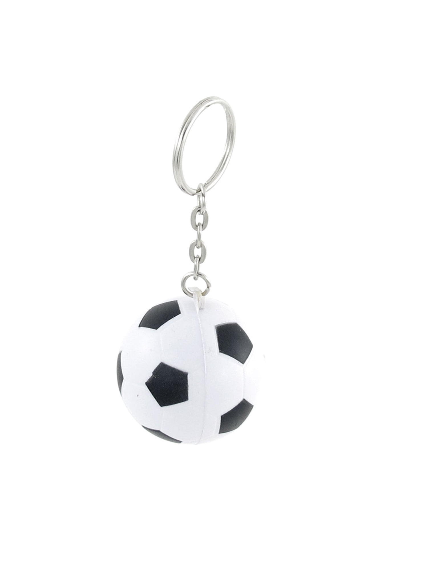 Black Football Shape Sport Stress Ball Ring Phone Decor -