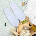 thumbnail image 4 of 40 Pares de Pantuflas Desechables con Punta Cerrada para Mujeres Y Hombres Pantuflas Desechables Antideslizantes de Felpa Cepillada Ultrafinas para Hotel Y Hogar, 4 of 7