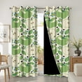 thumbnail image 2 of Green Apples Floral Leaves Painted Blackout Curtains With Grommet, Tropical Apples Fruit Painted Drapes For Baby Nursery Bedroom Living Room Decor 42"W x 108"L (Pack of 2), 2 of 6