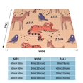 thumbnail image 4 of XMXT Throw Blanket, Tiger Deer Illustration Machine Washable Blankets for Sofa, 50 x 40 inches, 4 of 9