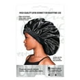 thumbnail image 3 of (3 pack) Evolve Jumbo Satin Bonnet, Black, 3 of 6