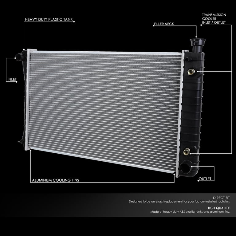 Aluminum Radiator DNA Motoring For 88-95 Chevy/GMC C/K Pickup ...