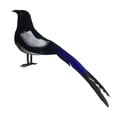 thumbnail image 1 of Urraca pájaro de simulación adorno de jardín artesanías realistas estatua de pájaro Artificial para fotografía utilería jardín patio arte césped 23cm, 1 of 8