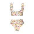 thumbnail image 6 of Rocae Afternoon Tea for Bikini Set for Women Two Piece Sexy High Swimsuits Split Crossover Bikini, 6 of 9