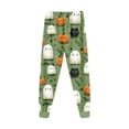 thumbnail image 5 of Kogui Kids Halloween Pajamas Long Sleeve Cute Print Stretch 2-Piece Sleepwear Set Pjs 6T 7T (Green,6-7 Years), 5 of 9