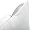 thumbnail image 4 of Encasa Homes Velvet Throw Pillow Cushion Cover 2 pcs Set - White - 18 x 18 inch / 45 x 45 cm Solid Plain Dyed Soft & Smooth, Made in India, Square Accent Decorative Pillowcase for Couch, Chair,Bed, 4 of 8