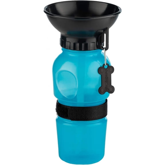 AutoDogMug Portable Dog Water Bottle, Squeeze Water Bottle with Built-in Travel Bowl for Dogs, Leak-Resistant BPA-Free Dog Water Dispenser for Walking, Hiking & Travel 20 oz