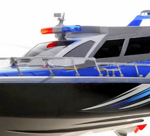 Ready! Set! Race! 17" Radio Control Patrol Boat - Blue