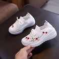 thumbnail image 4 of Aihuaihua 2026 Girls Casual Sneakers Breathable Mesh Embroidered Athletic Walking Shoes For Toddler Kids White, 4 of 8