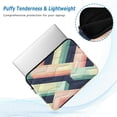 thumbnail image 2 of FORMRS 13-13.3 inch Laptop Sleeve Case Soft Carrying Quilted Computer Bag Cover, Green Stripes, 2 of 7