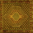 thumbnail image 1 of Ahgly Company Indoor Square Persian Yellow Traditional Area Rugs, 6' Square, 1 of 4