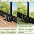 thumbnail image 5 of Akaber 8 x 20 Ft Large Outdoor Greenhouse with 2 Vent Window, Aluminum Frame, Sliding Door, 5 of 9