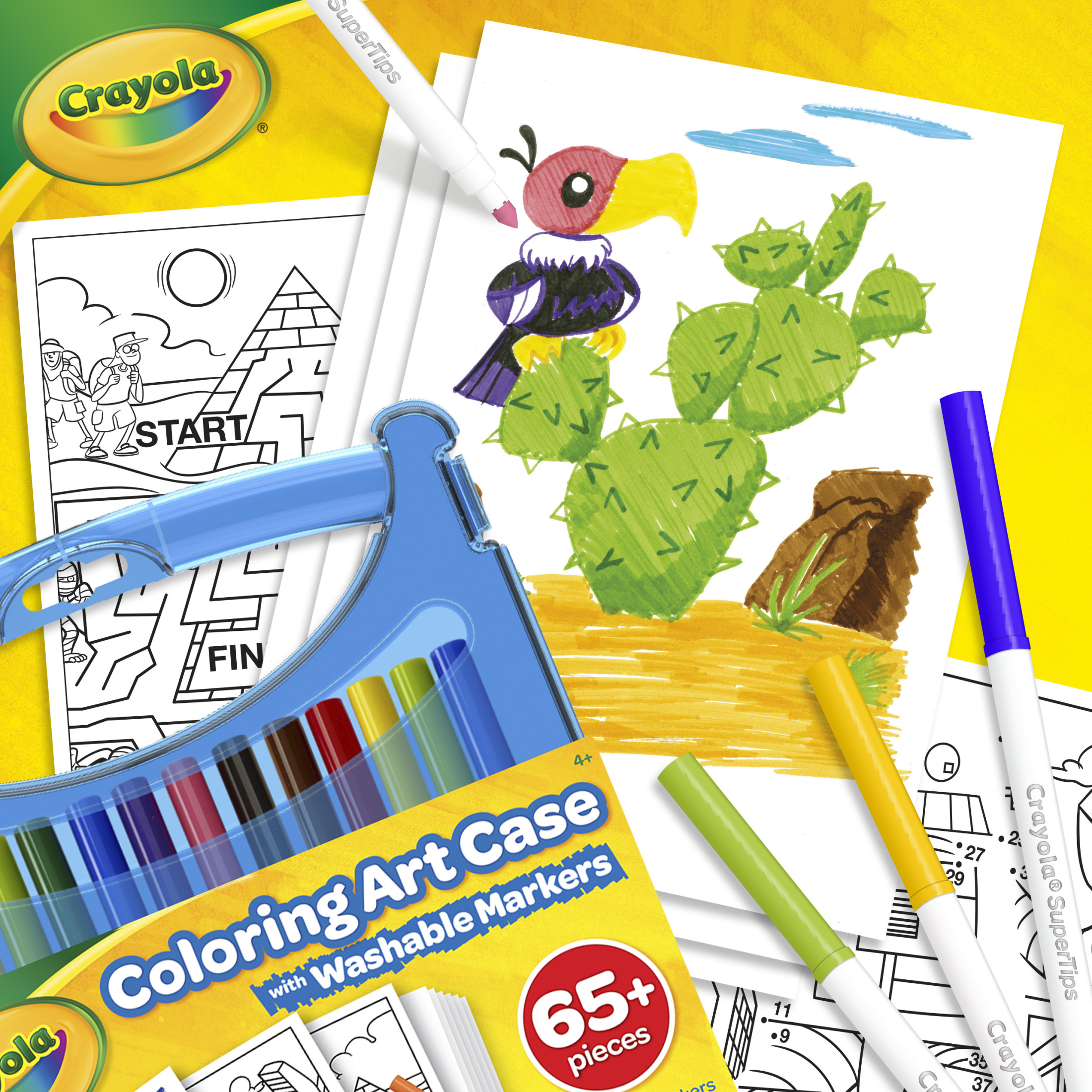 Crayola Create & Color Super Tips Marker Kit, 25 Markers with Paper photo 6