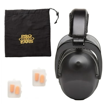 Pro Ears Ultra 26 MRI Kit, MRI-Safe Hearing Protection Earmuffs, Earplugs, and Storage Bag, NRR 26 dB