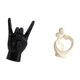 thumbnail image 5 of Estatua de resina con gesto de roca, escultura abstracta moderna creativa, decoración única, adecuada para sala de estar, dormitorio, oficina, regalo., 5 of 8