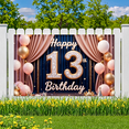 thumbnail image 6 of Colorful Balloons Banner Cute Hat Decorative Happy 13th Birthday for Teen Celebration Indoor Decoration Event, 6 of 9