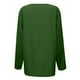 thumbnail image 4 of MHFRRA Camiseta Informal de Manga Larga con Cuello En V para Mujer. Camiseta Básica Cómoda para Uso Diario y Relajación. Ideal para Todas Las Estaciones. Combina Perfectamente con Jeans. Verde, 4 of 4