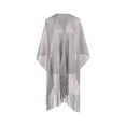 thumbnail image 2 of Vestido de mujer con cuello en V y manga larga con estampado de Wraps, 2 of 3