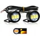 thumbnail image 1 of Par Faros Focos Led Ojo Aguila Ambar Fijo Estrobo Moto Auto, 1 of 8