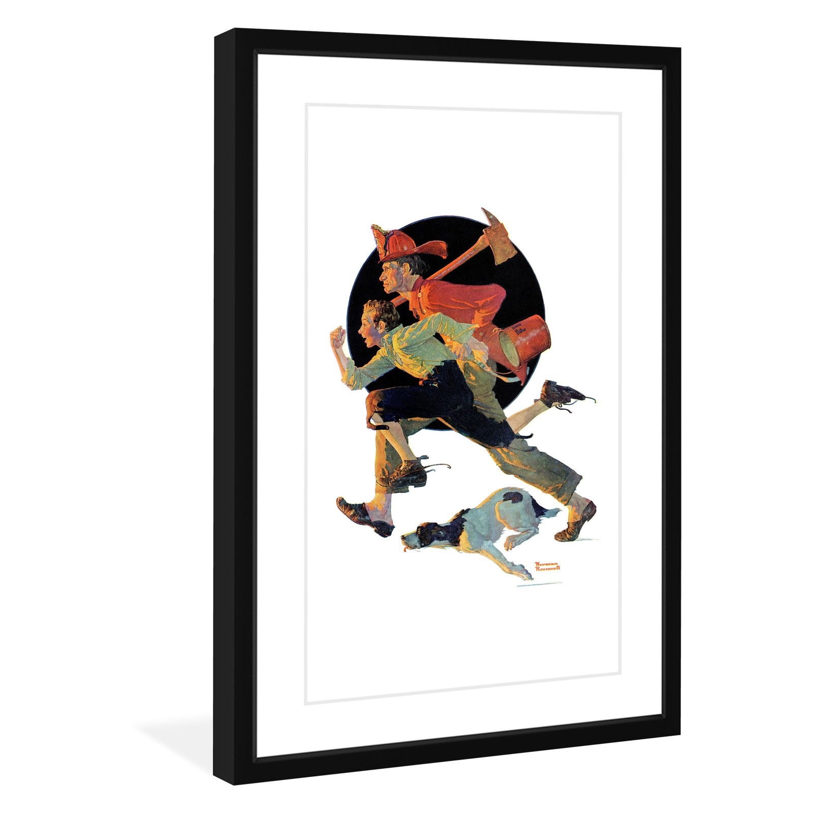 Marmont Hill 'To The Rescue' by Norman Rockwell Framed Painting Print