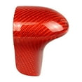 thumbnail image 2 of NS Shift Knob Cover Shell Protect Carbon Fiber RED for Audi A4 A5 Q5 Q7 A6 A7 S6 S7, 2 of 5