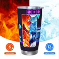 thumbnail image 6 of Saiise Geometry Dash Print Tumbler 20 Oz Stainless Steel Vacuum Insulated with Straw Coffee Cup for Home,Office,Outdoor Works Great for Ice Drinks and Hot Beverage, 6 of 8